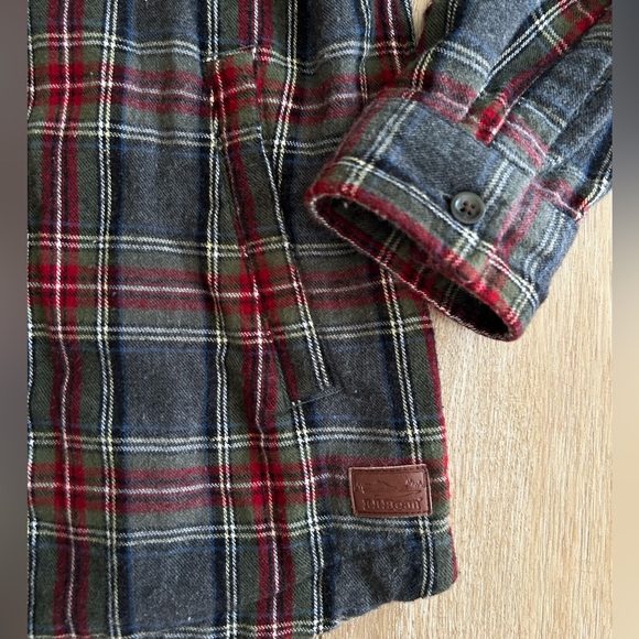 L.L. Bean Women's Scotch Plaid Flannel Shirt, Relaxed Zip Hoodie - Picture 8 of 14